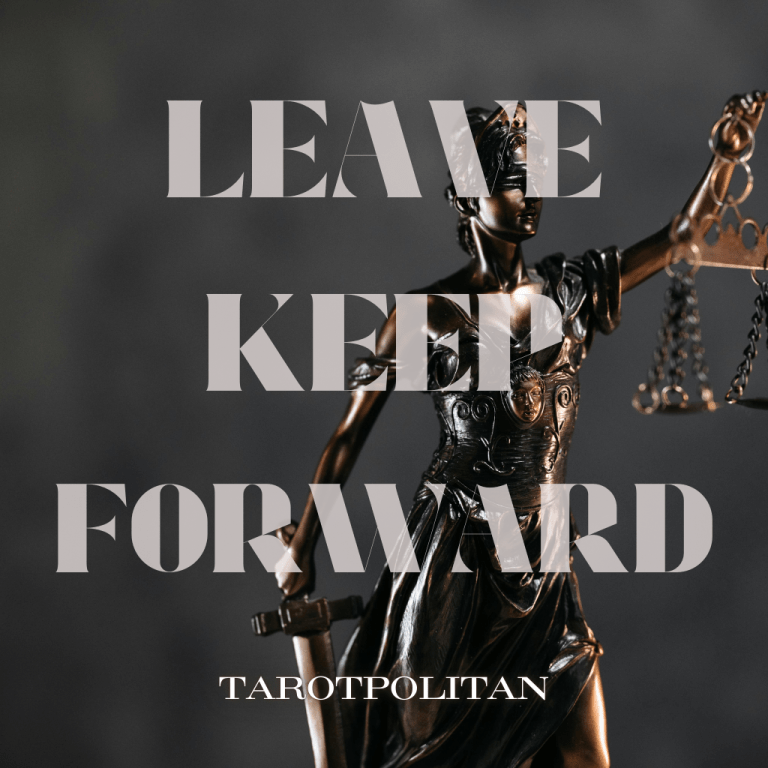 Leave, keep, and move forward is an evolving type of tarot email reading that looks at what is needed to left behind, what is suggested to keep, and what is best to look forward. It includes a psychic introduction, plus a five-card tarot reading, and a conclusion. Get answers to your question within 1-48 hours in a digital PDF format for £14.